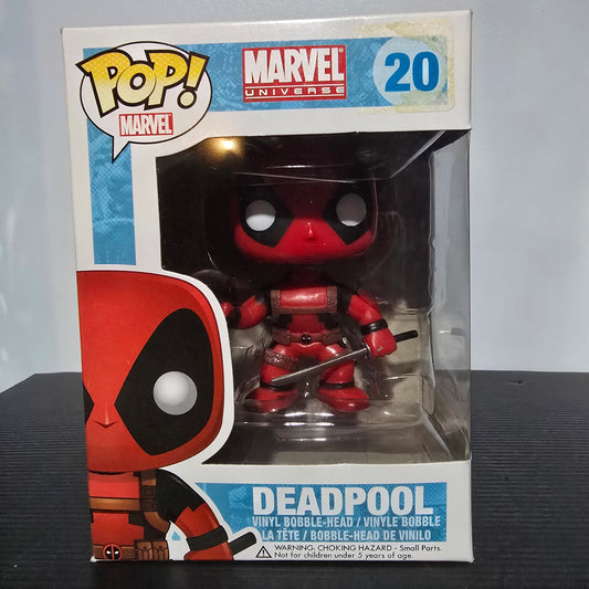 Funko Pop! Vinyl figure of Deadpool from the Marvel Universe, specifically Marvel Universe - Deadpool (20).