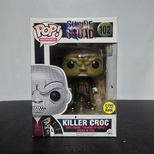 Funko Pop! Heroes KILLER CROC #102 Suicide Squad Vinyl Figure Vaulted NIB".