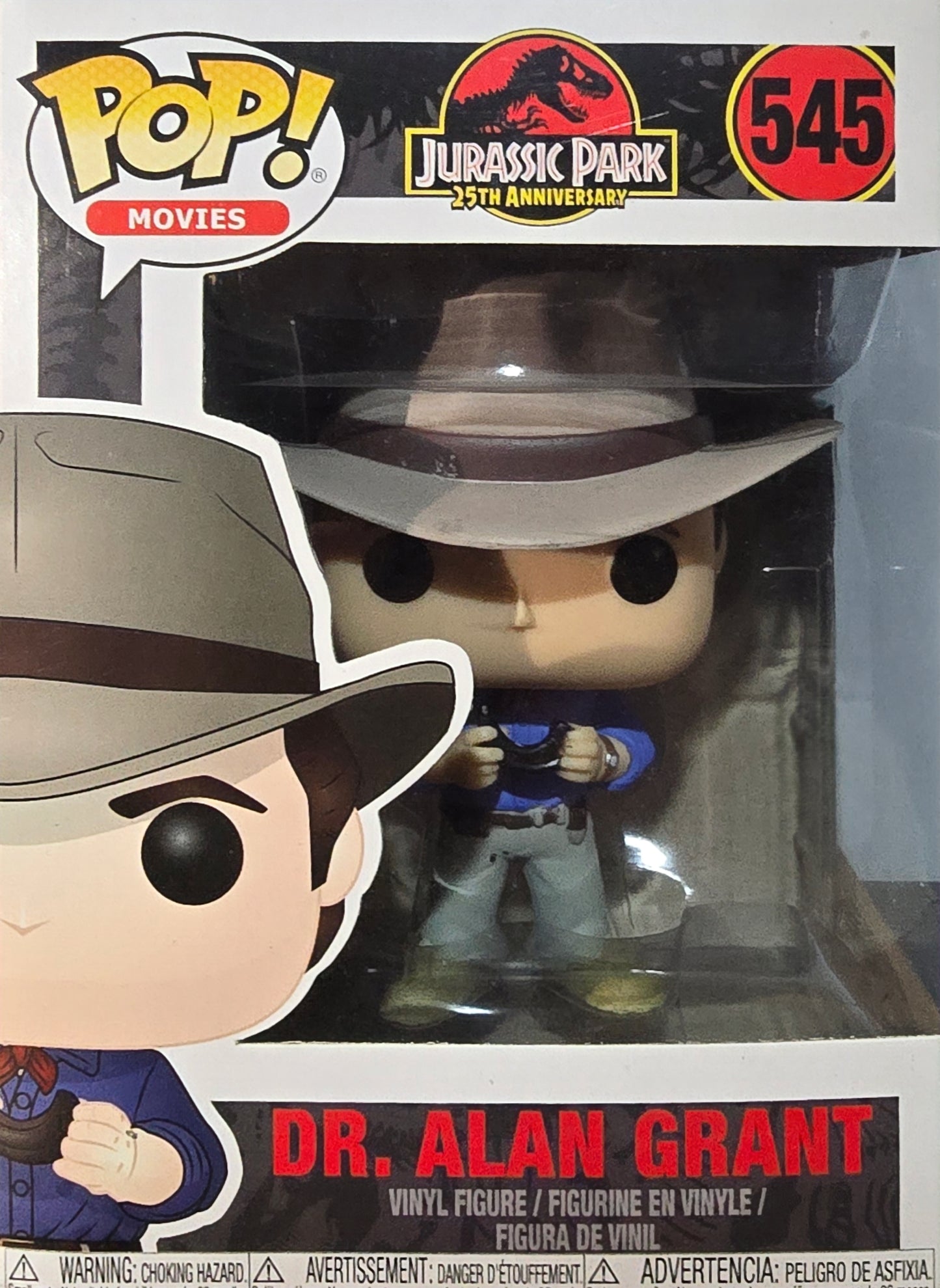 Funko Pop! Movies: Jurassic Park - Dr. Alan Grant #545 vinyl figure.