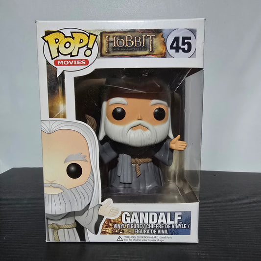 Funko Pop! Movies vinyl figure of Gandalf from The Hobbit: The Desolation of Smaug, specifically numbered 45 in the Pop! Movies line.