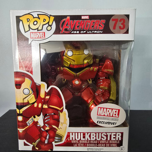 Funko Pop! Marvel Avengers Age of Ultron #73 Hulkbuster vinyl bobble-head figure.