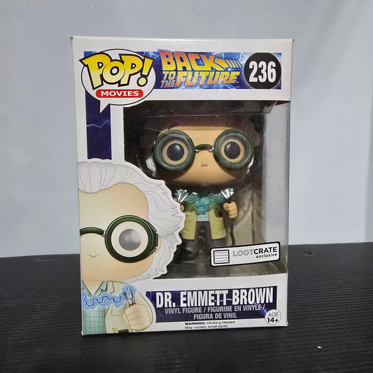 Funko POP! Movies - Back to the Future - Dr Emmett Brown - #236 - Loot Crate-NEW