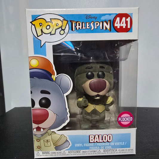 Funko Pop! Disney TaleSpin Baloo Flocked US Exclusive Pop Vinyl figure, number 441 in the Pop! Vinyl series.