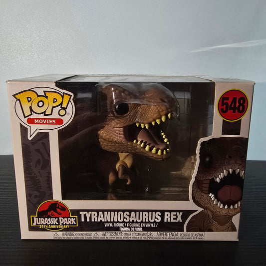 Funko Pop! Movies: Jurassic Park - Tyrannosaurus Rex Vinyl Figure, number 548 in the series.
