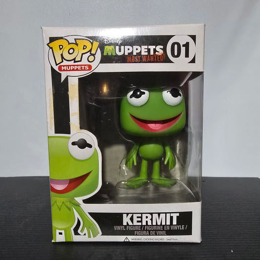 Funko Pop! vinyl figure of Kermit the Frog from Disney's "Muppets Most Wanted".