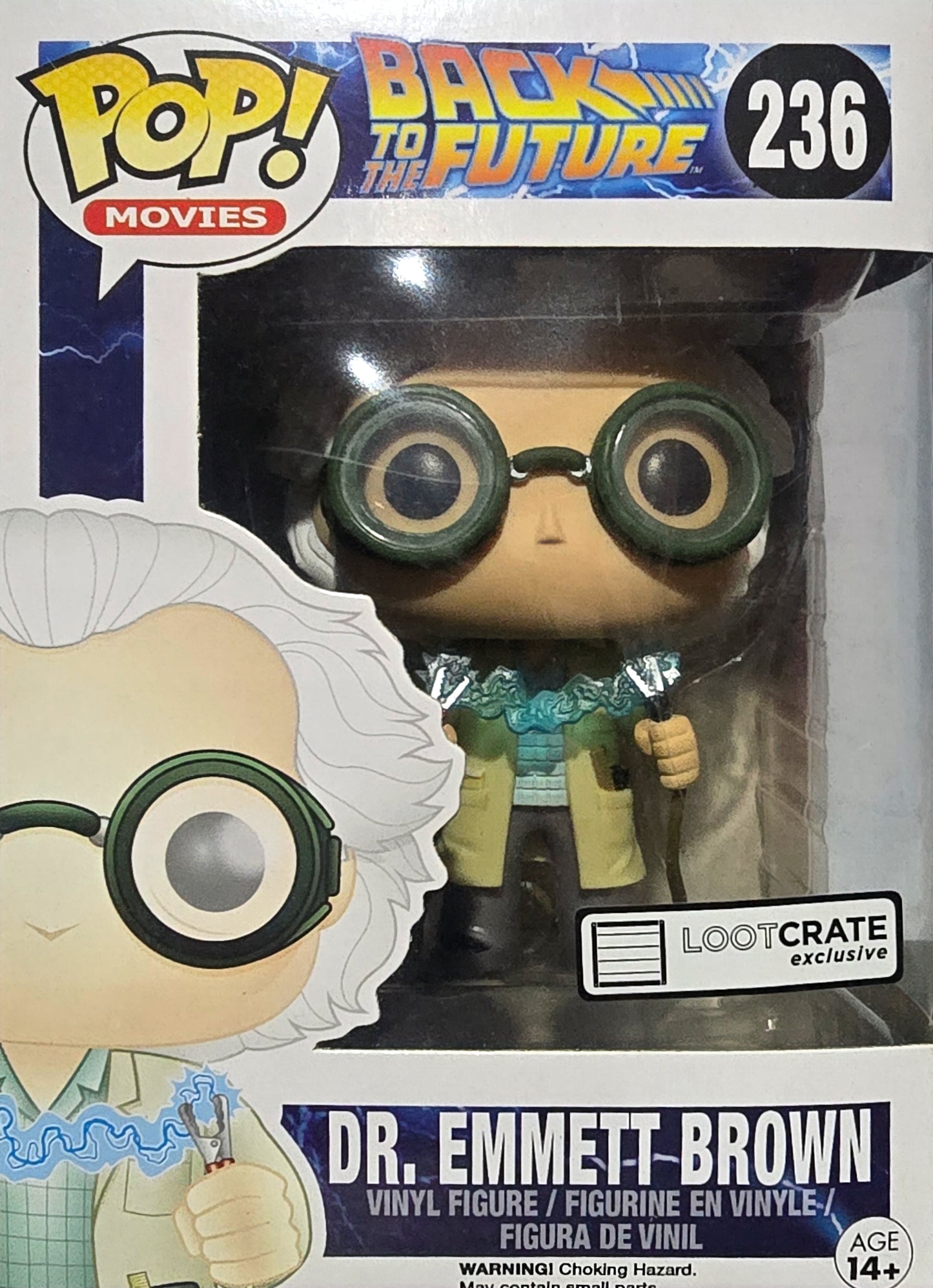 Funko POP! Movies - Back to the Future - Dr Emmett Brown - #236 - Loot Crate-NEW