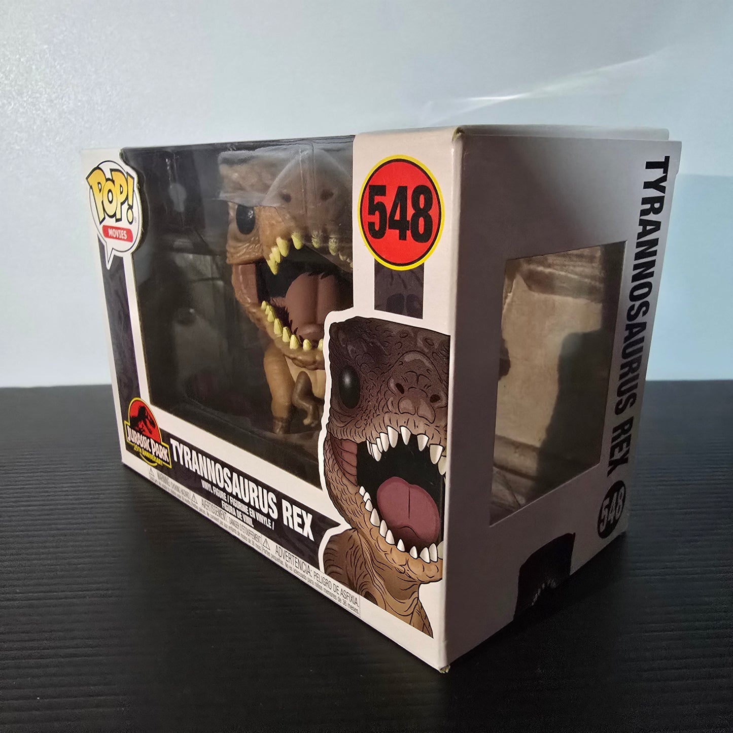 Funko Pop! Movies: Jurassic Park - Tyrannosaurus Rex Vinyl Figure, number 548 in the series.
