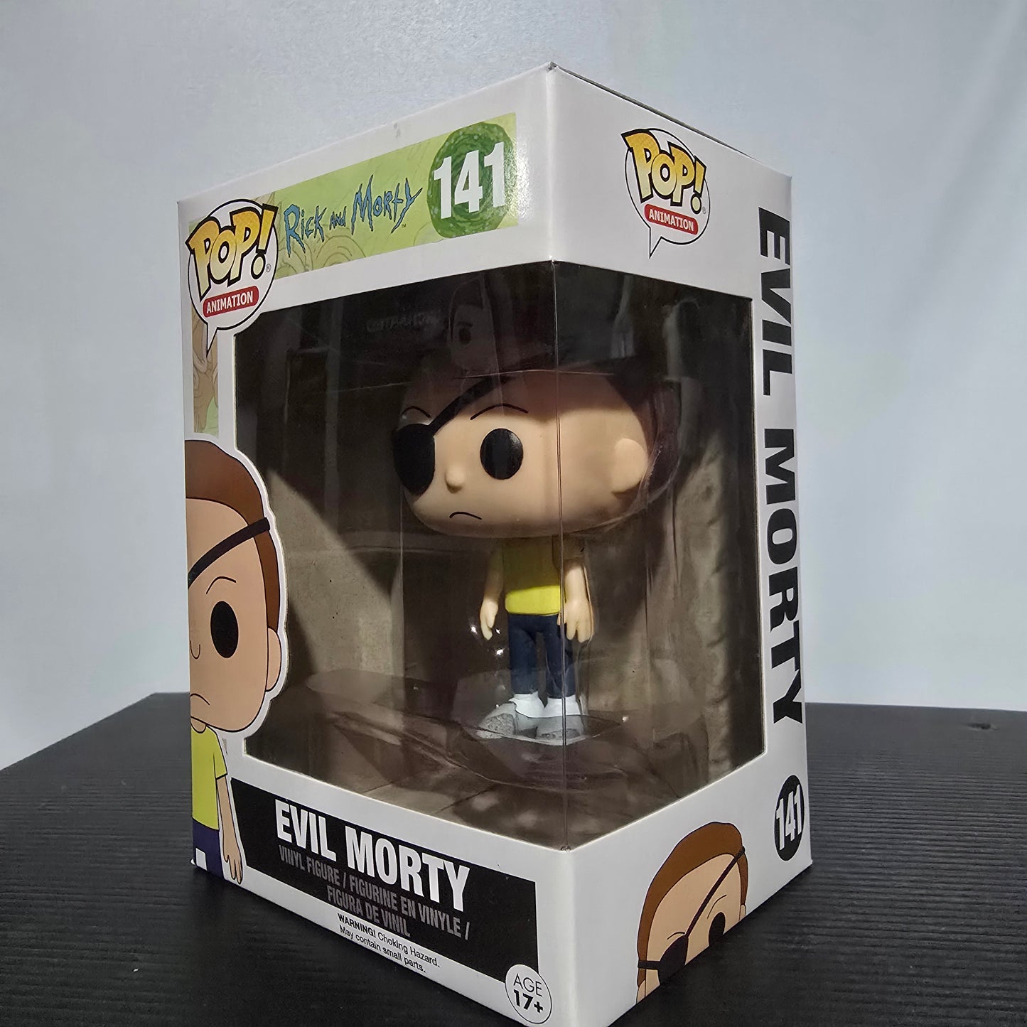 Funko Pop! Animation: Rick & Morty - Evil Morty vinyl figure, specifically number 141 in the series.