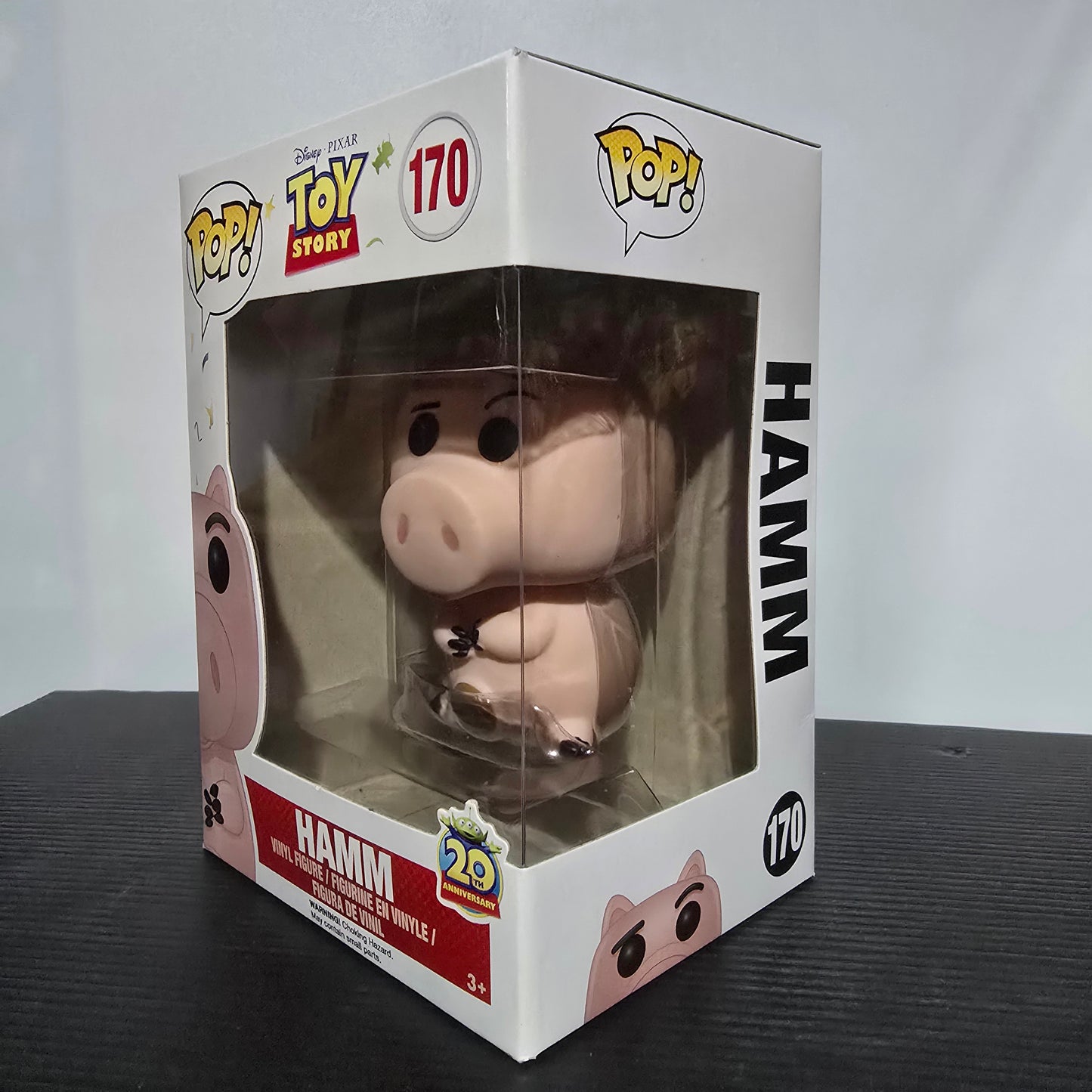 Funko Pop! Disney Pixar Toy Story Hamm #170 Vinyl Figure, released in December 2015 as part of the 20th Anniversary celebration of Toy Story.