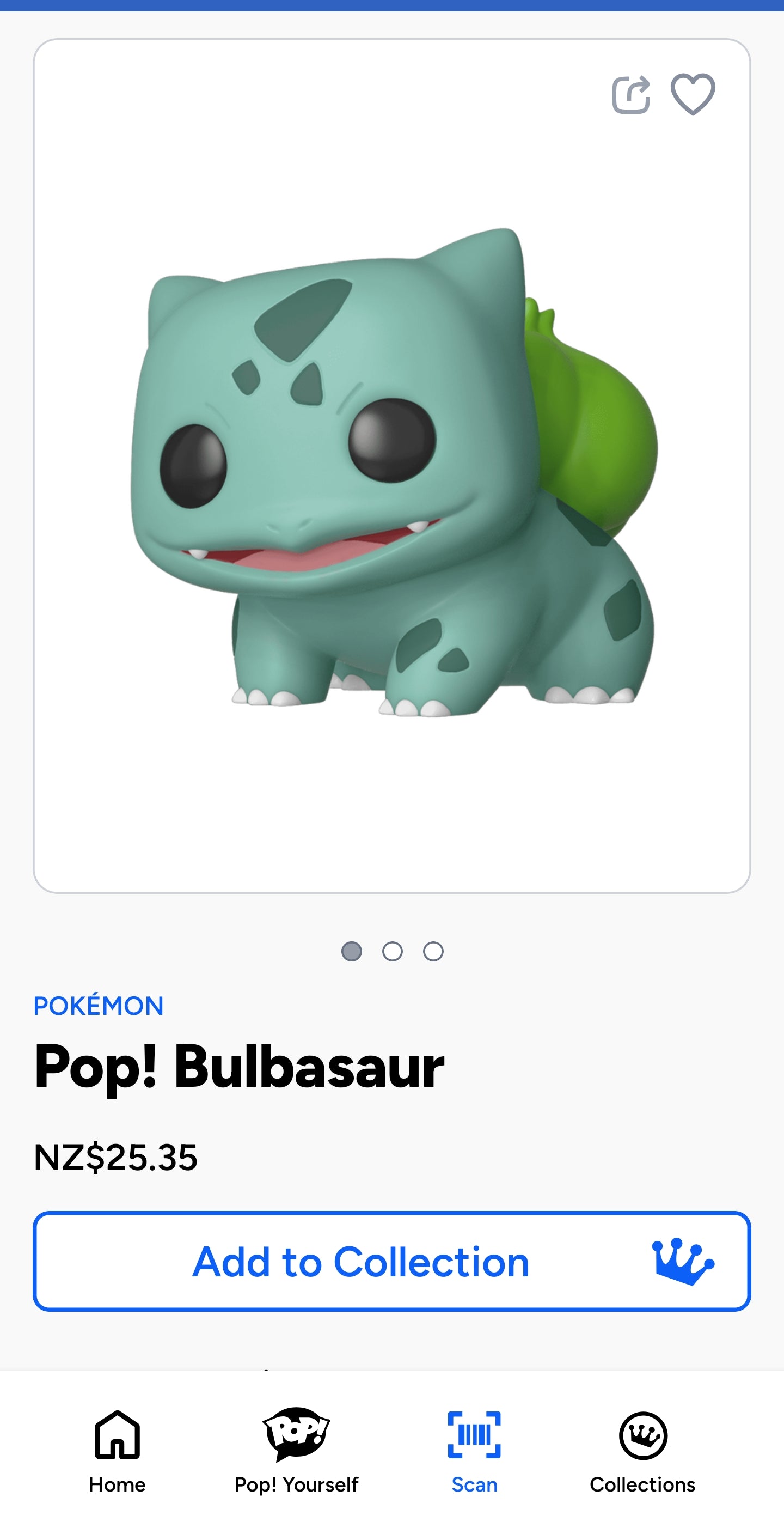 Funko Pop! Games: Pokémon - Bulbasaur #453 vinyl figure.