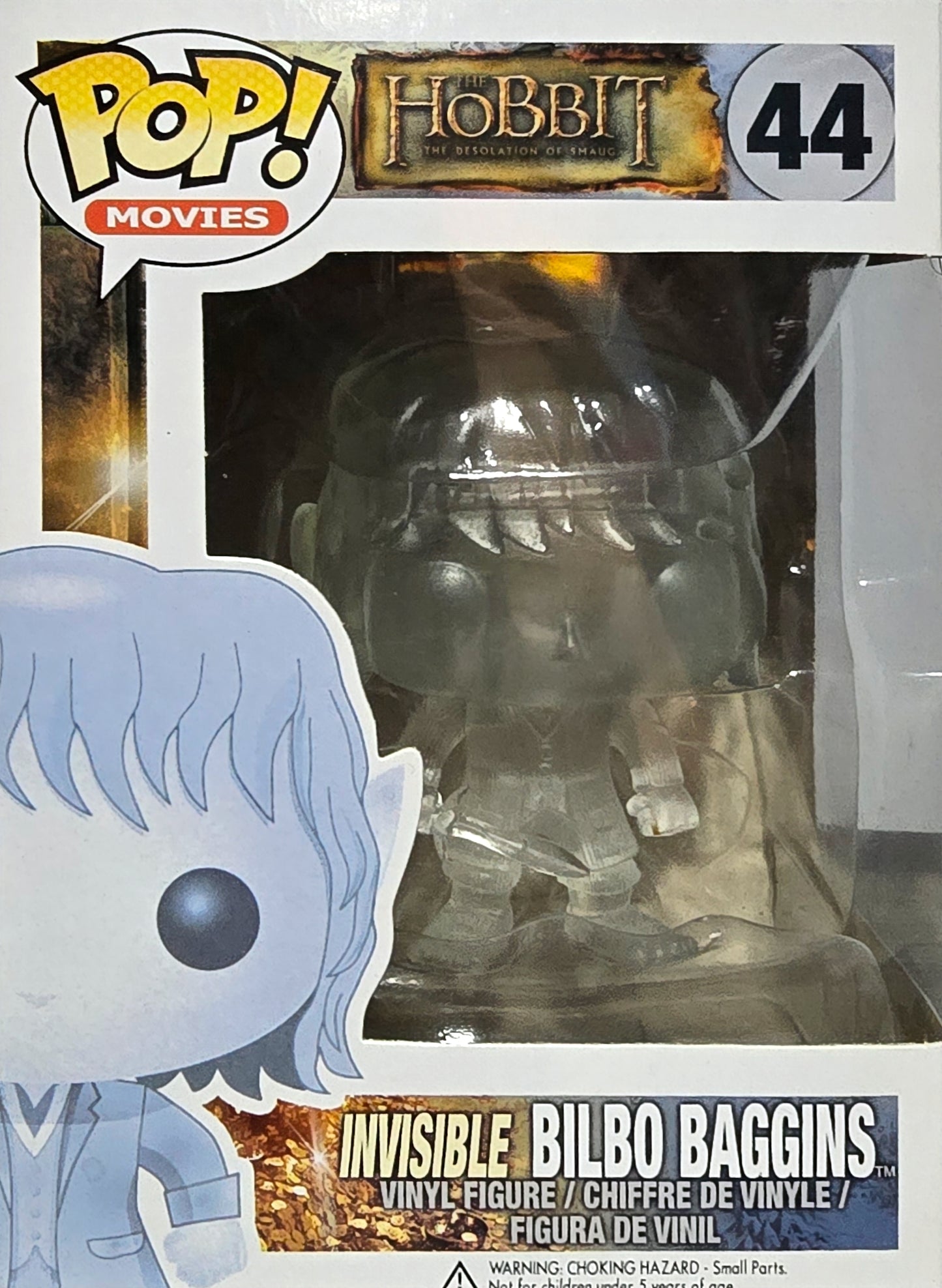 Funko Pop! Movies: The Hobbit - Invisible Bilbo Baggins #44 vinyl figure.