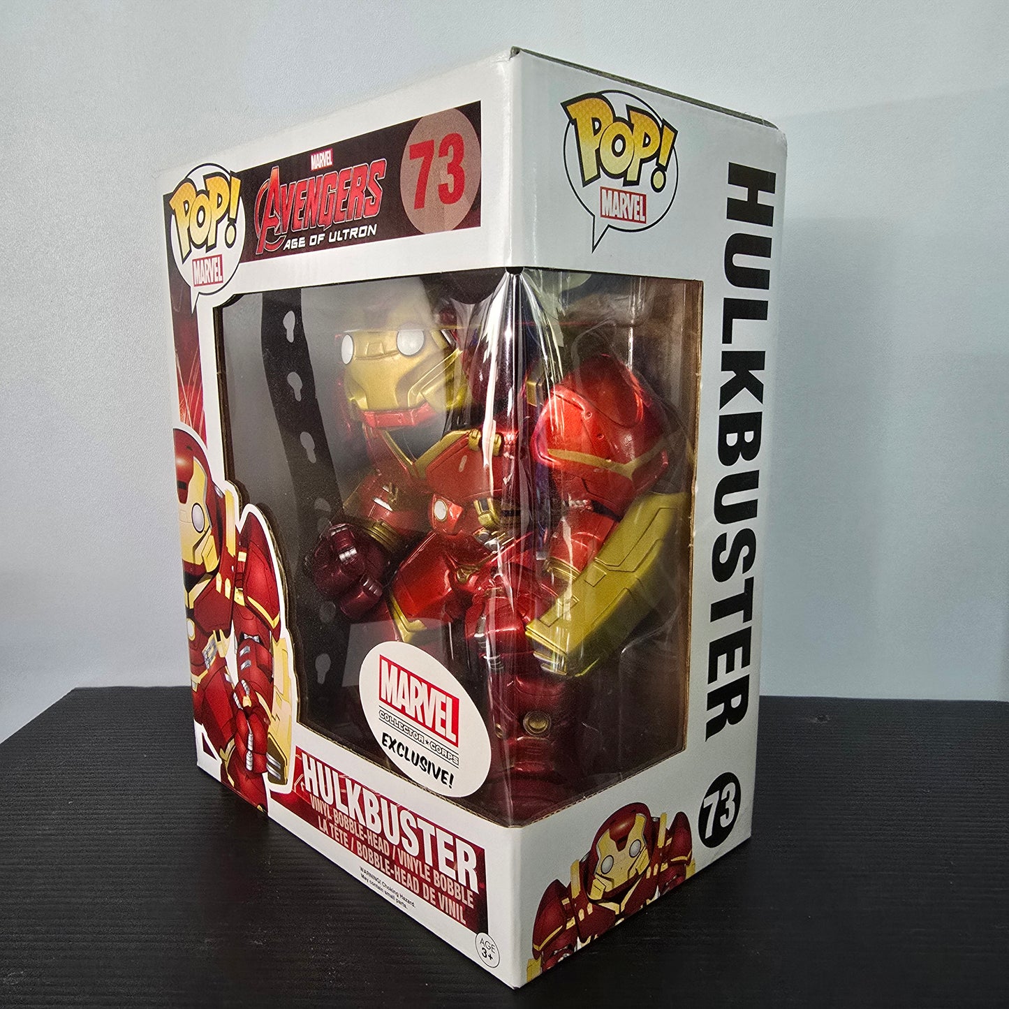 Funko Pop! Marvel Avengers Age of Ultron #73 Hulkbuster vinyl bobble-head figure.