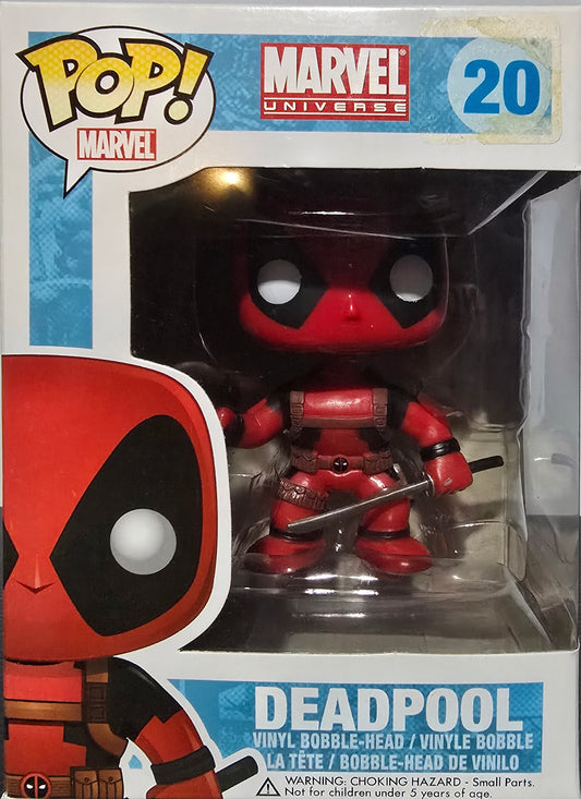 Funko Pop! Vinyl figure of Deadpool from the Marvel Universe, specifically Marvel Universe - Deadpool (20).