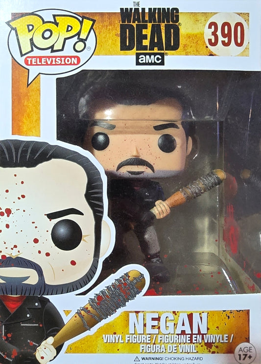 Funko Pop! Television vinyl figure of Negan from the AMC show The Walking Dead.