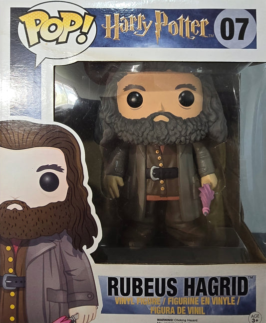 Funko Pop! vinyl figure of Rubeus Hagrid, character #07 from the Harry Potter series.