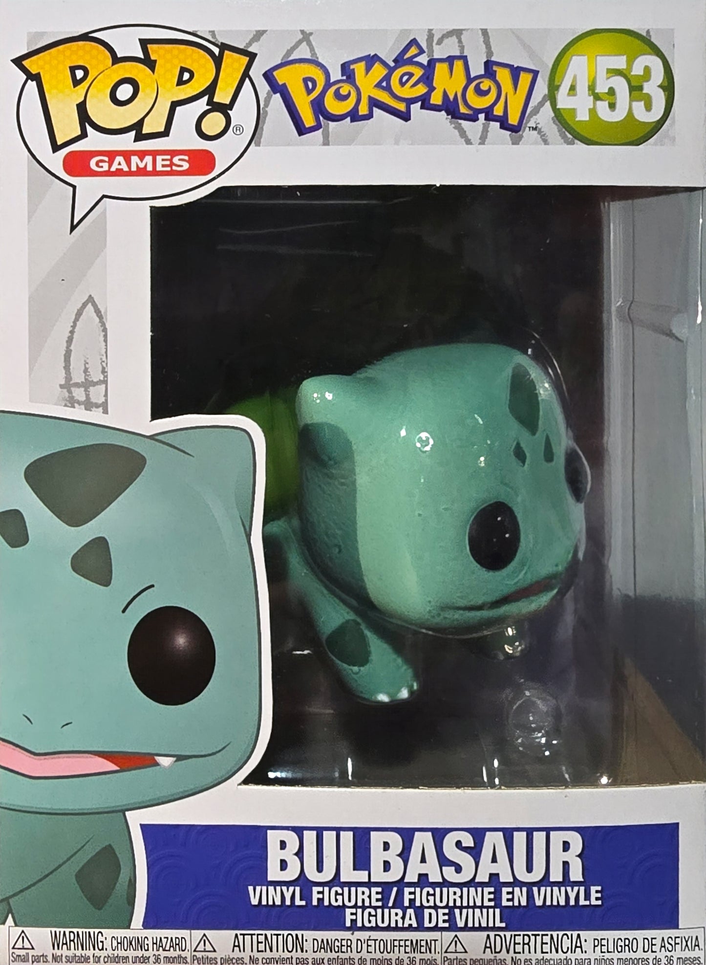 Funko Pop! Games: Pokémon - Bulbasaur #453 vinyl figure.