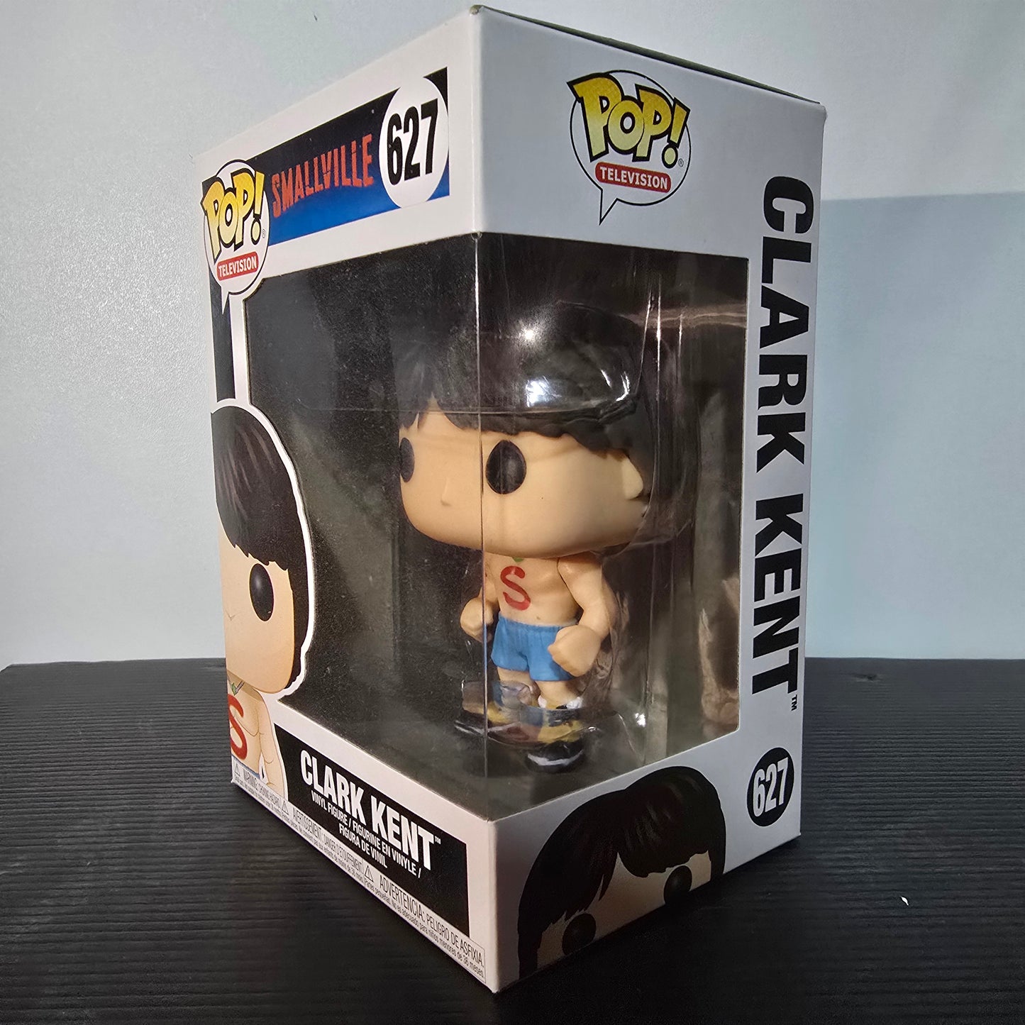 Funko Pop! Television vinyl figure of Clark Kent (Shirtless) from the TV show Smallville, specifically number 627 in the Pop! Television line