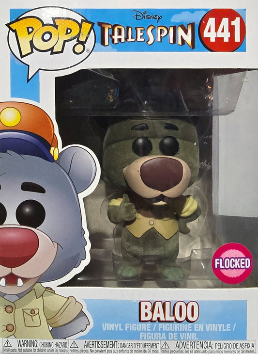 Funko Pop! Disney TaleSpin Baloo Flocked US Exclusive Pop Vinyl figure, number 441 in the Pop! Vinyl series.