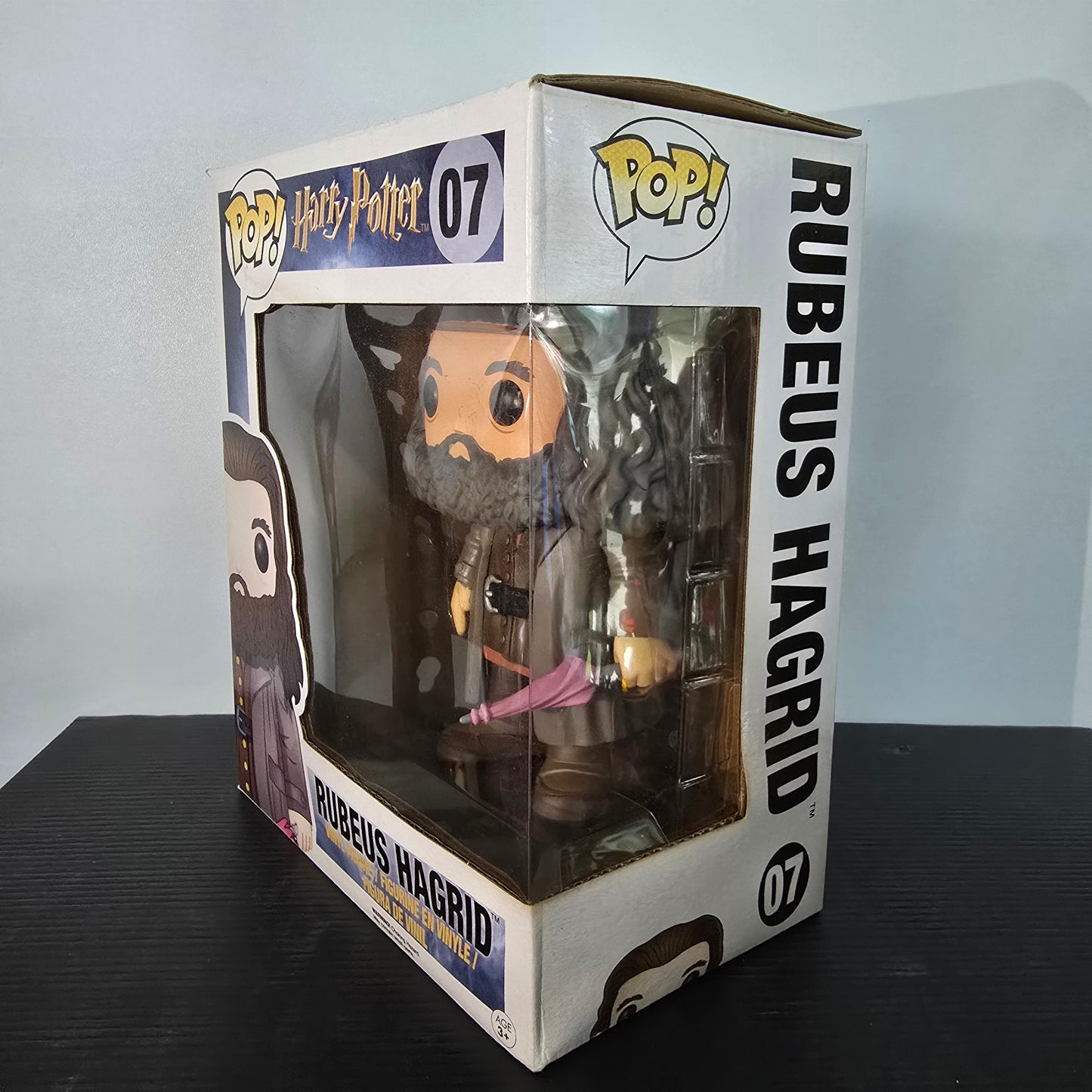 Funko Pop! vinyl figure of Rubeus Hagrid, character #07 from the Harry Potter series.