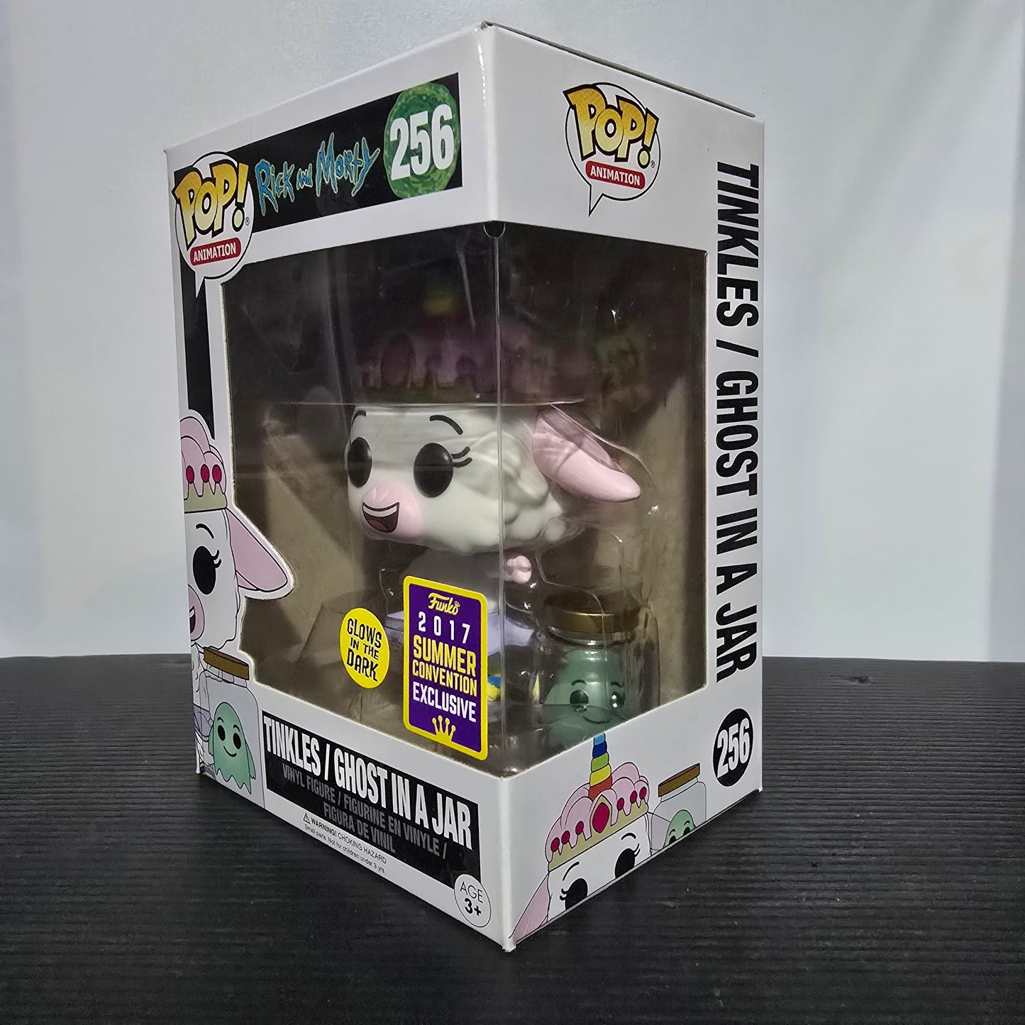 Funko Pop! vinyl figure featuring Tinkles / Ghost in a Jar from the animated series Rick and Morty.